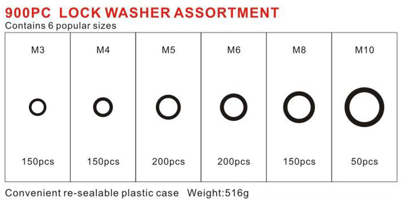 900pcs Washers