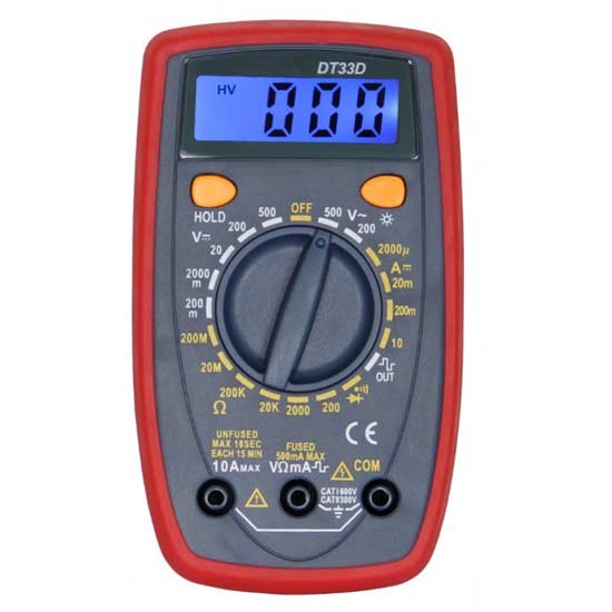 Small Multimeter with Backlight