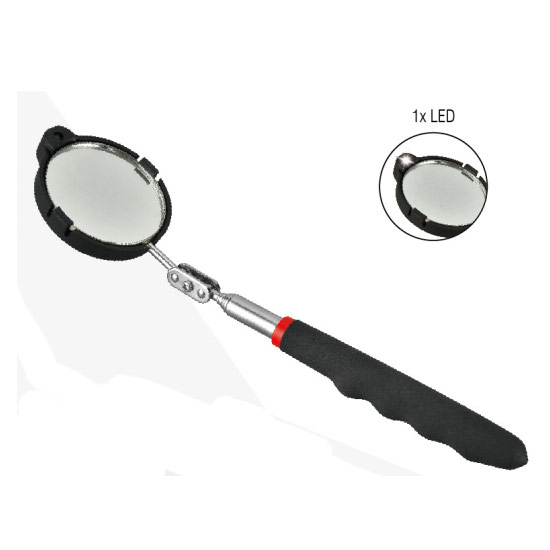 Telescoping Inspection Mirror With LED