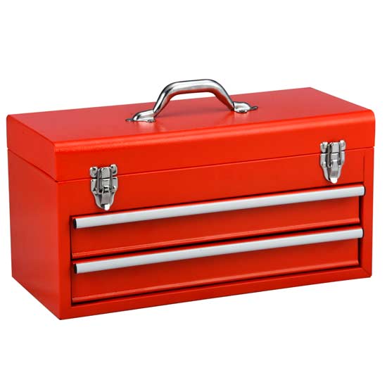 Red Metal Tool Box