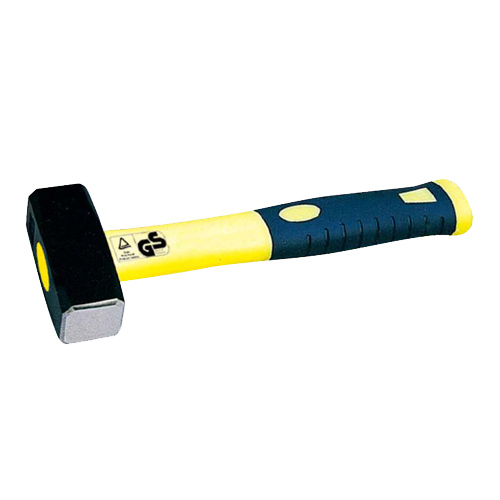 GERMAN TYPE STONING HAMMER WITH DOUBLE COLOR PlASTIC COATING HANDLE