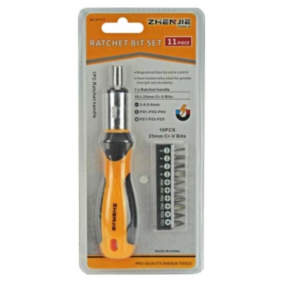 11PCS Ratchet Bit Set