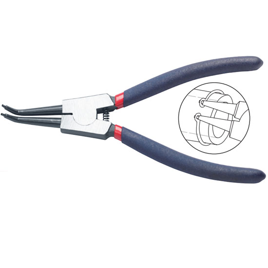 External Snap Ring Bent Nose Plier