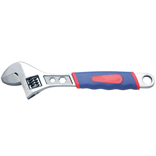 C Type Adjustable Wrench with Grip