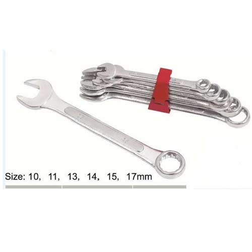 6 Pcs Raised Panel Combination Spanner Set