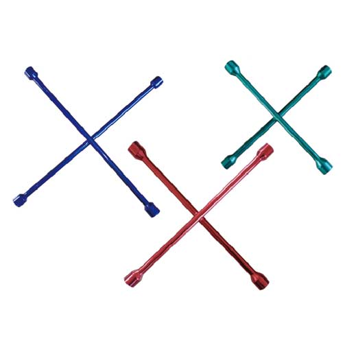 Cross Rim Wrench With Color Electrophoresis