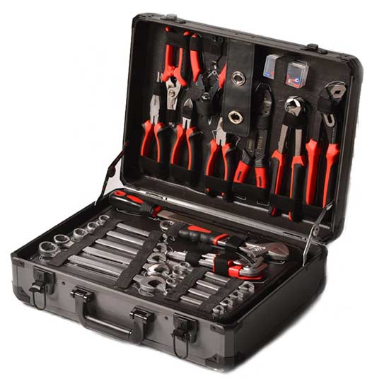 Chrome Vanadium 152PCS Household Hardware Repair Hand Tool Set In Aluminum Box