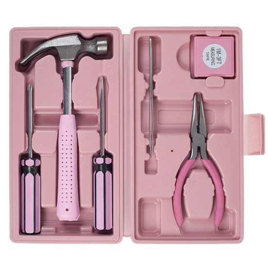 6PCS Pink Mini Hand Tool Set