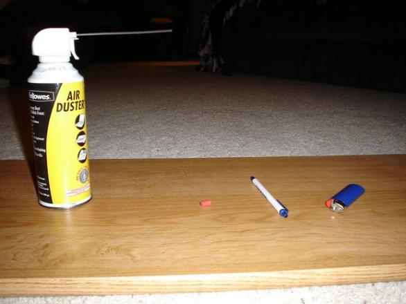 Do an experiment about air duster gun (1)